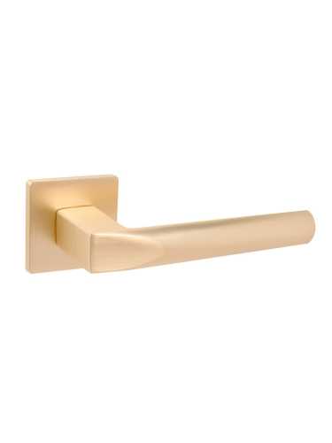 Ручка дверная Fuaro (Фуаро) межкомнатная K.SL52.PRIZMA (PRIZMA SL) SSG-39 сатинированное золото  Набор 2