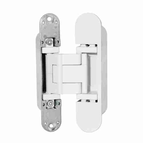 Комплект 2 шт. - Петля дверная скрытой установки AGB E30200.64.91 белый ECLIPSE 4.1 + 4 накладки в комплекте
