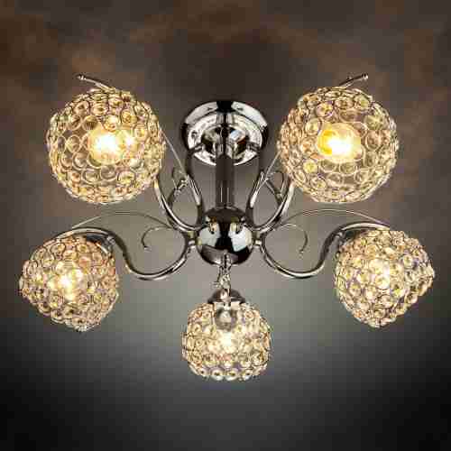 Потолочная люстра Eurosvet 7777/5 хром