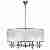 Подвесная люстра iLamp Chelsea P2400-8 Nickel