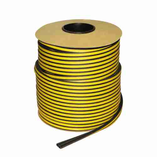 Самоклеящийся уплотнитель, D 9х7,5 мм, черный (100 м)