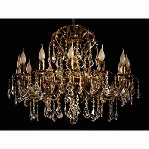 Люстра подвесная Brizzi 8888/12 PB Leaf crystal