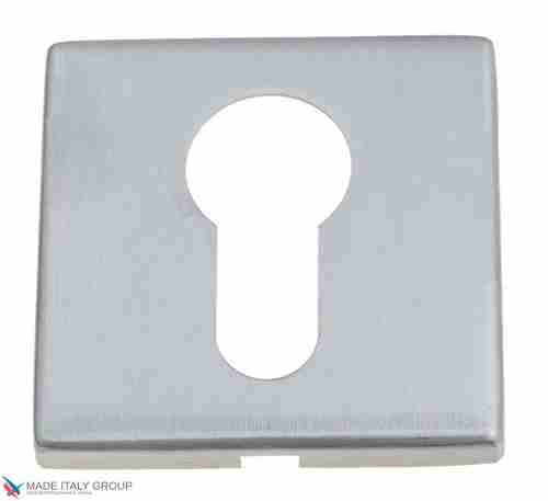 Накладка под цилиндр на квадратном основании Fratelli Cattini CYL 8FS-CS матовый хром 2 шт.