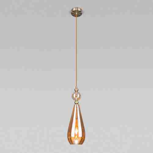 Подвесной светильник Eurosvet Ilario 50202/1 янтарный