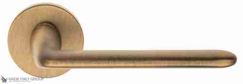 Дверная ручка на круглом основании Fratelli Cattini "FEO" 7FS-BY матовая бронза