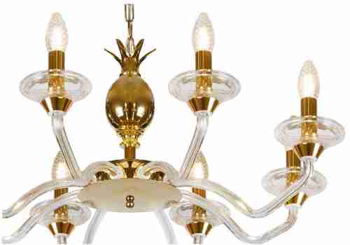 Подвесная люстра iLamp Flo YT2049-8 GD+Cear