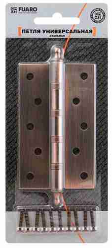 Комплект 2 шт. - Петля универсальная Fuaro 4BB/A/BL 125x75x2,5 CP (Хром) БЛИСТЕР