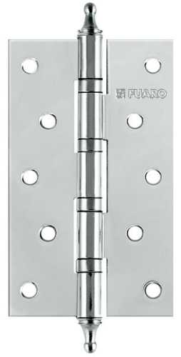 Комплект 4 шт. - Петля универсальная Fuaro 4BB/A/BL 125x75x2,5 CP (Хром) БЛИСТЕР