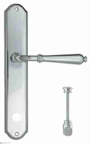 Дверная ручка Venezia "CLASSIC" WC-2 на планке PL02 полированный хром