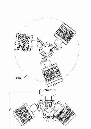 Потолочная люстра Globo Murcia 15343-3D