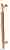 Ручка скоба Venezia "EXA ZIG" 340мм (290мм) полированная латунь
