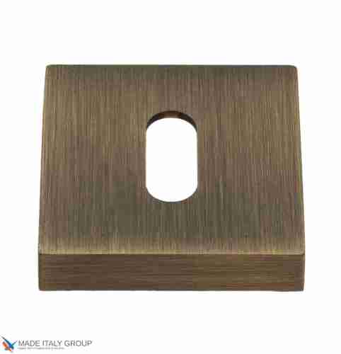 Накладка под ключ буратино на квадратном основании Fratelli Cattini KEY 8-BY матовая бронза 2 шт.