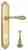 Дверная ручка Venezia "GIFESTION" WC-4 на планке PL98 полированная латунь