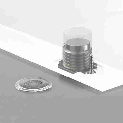 Упор дверной скрытый STELS TR Прозрачный