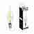 Лампа светодиодная филаментная Feron E14 5W 4000K Свеча на ветру Прозрачная LB-59 25576