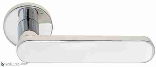 Дверная ручка на круглом основании Fratelli Cattini "PIPPA" 7.7-CR полированный хром