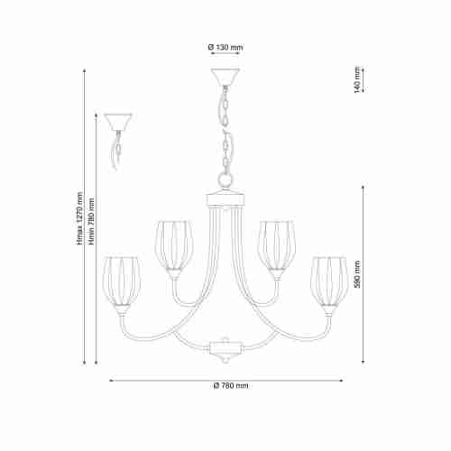 Подвесная люстра Lucia Tucci Madrid 116.6.3