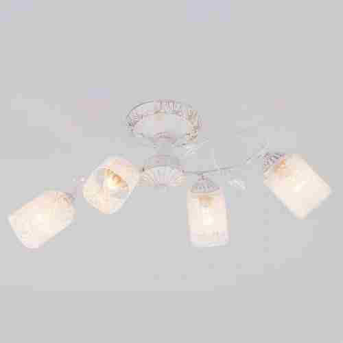 Подвесная люстра Eurosvet 30053/4 белый с золотом