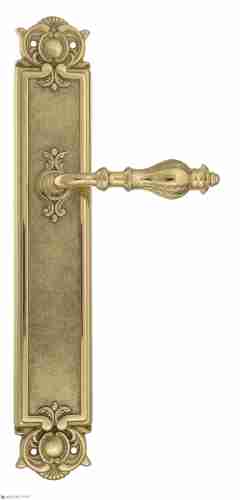 Дверная ручка Venezia "GIFESTION" на планке PL97 полированная латунь