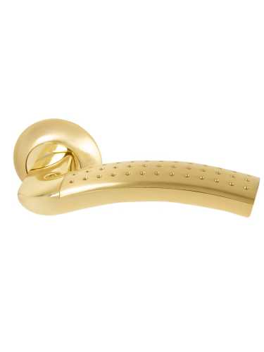 Ручка дверная Armadillo (Армадилло) межкомнатная R.LD54.Libra26 (Libra LD26) SG/GP-4 матовое золото/золото  Набор 6