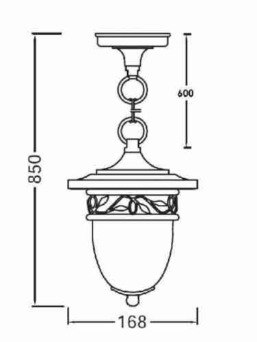 Уличный подвесной светильник Oasis Light 87205S 87205S Gb