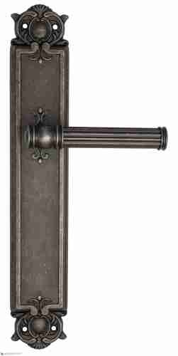 Дверная ручка Venezia "IMPERO" на планке PL97 античное серебро