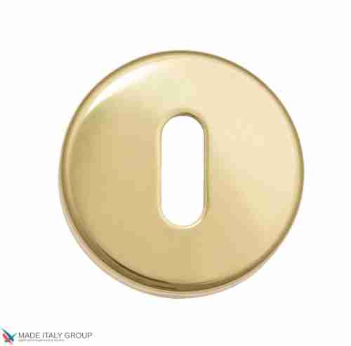 Накладка под ключ буратино на круглом основании Fratelli Cattini KEY 7-OLV полированная латунь 2 шт.