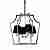 Подвесная люстра Lumina Deco Montero LDP 1249-4 CHR+BK