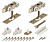 Комплект роликов для раздвижных дверей Armadillo DIY Comfort 80/4 kit (877+882)