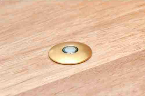 Упор дверной скрытый магнитный автоматический FANTOM PREMIUM HGT004 матовая латунь