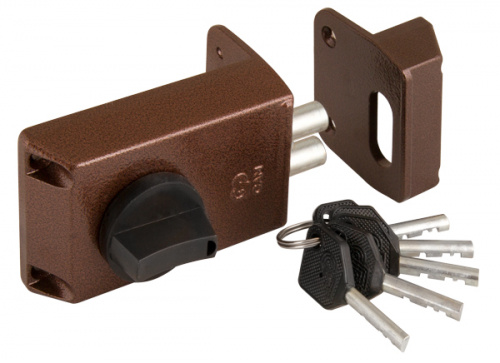 Замок накладной САМ ЗНД1А/Д полимер/покр /88300/