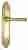 Дверная ручка Venezia "IMPERO" CYL на планке PL90 полированная латунь