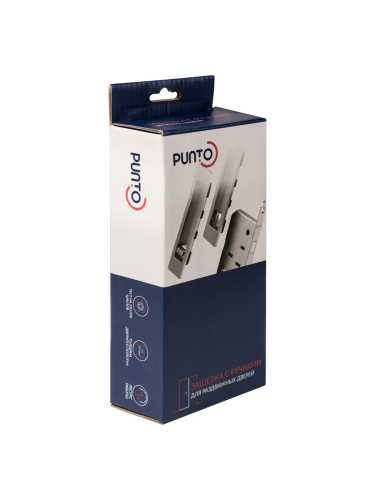 Защелка Punto (Пунто) с ручками для раздвижных дверей SH.SLQ152.011 (Soft LINE SLQ-011) BL черный