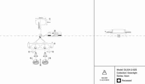 Встраиваемый светильник Maytoni Atom DL024-2-02S