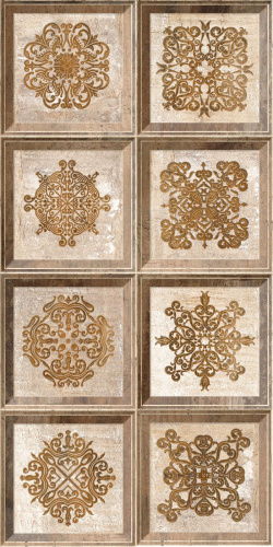 Керамогранит Absolut keramika Newcastle Decor m2 Newcastle Brown декор 10х10