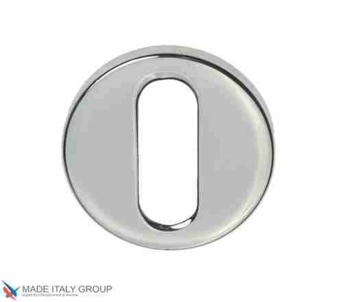Накладка дверная круглая под ключ буратино Venezia Unique KEY-30 (серия SLIM) полированный хром 2 шт