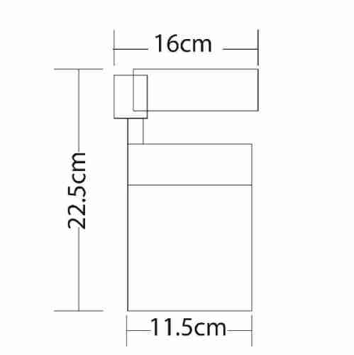 Трековый светильник Artelamp Attento A5750PL-1BK