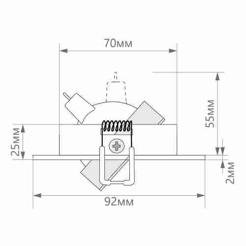Встраиваемый светодиодный светильник Feron DL2811 32645