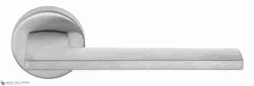 Дверная ручка на круглом основании Fratelli Cattini "SHAPE" 7-CS матовый хром