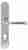 Ручка дверная Extreza BONO (Боно) 328 на планке PL01 CYL полированный хром F04