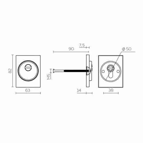 Броненакладка Fuaro (Фуаро) DEF.TRG/K.4286 SSC-16 сатинированный хром