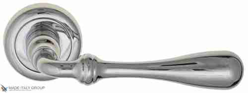 Дверная ручка на круглом основании Fratelli Cattini "RETRO" D1-CR полированный хром