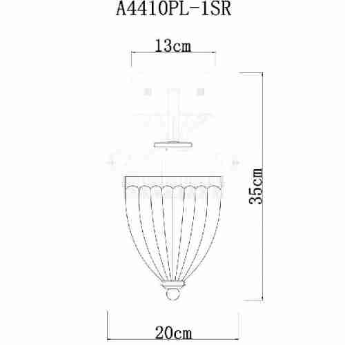 Потолочная люстра Artelamp Schelenberg A4410PL-1SR