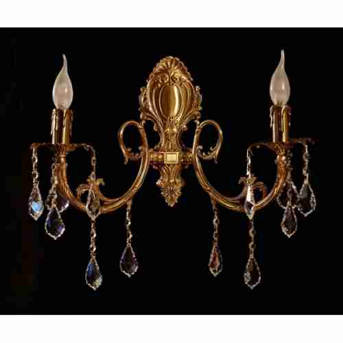 Бра Brizzi 8888/2 AB Leaf crystal