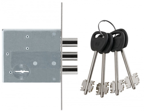 Замок врезной сувальдный Гардиан ЗВ 50.01, 4 кл. (длинный кл. 59 мм) /123:003/