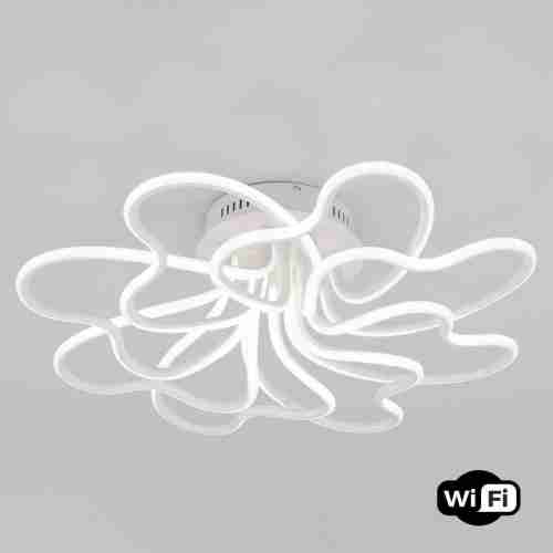 Потолочный светодиодный светильник Eurosvet Smart Floret 90235/8 белый