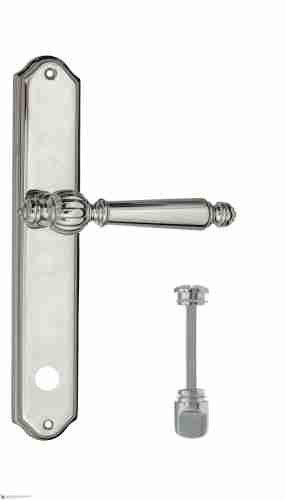 Дверная ручка Venezia "PELLESTRINA" WC-2 на планке PL02 полированный хром