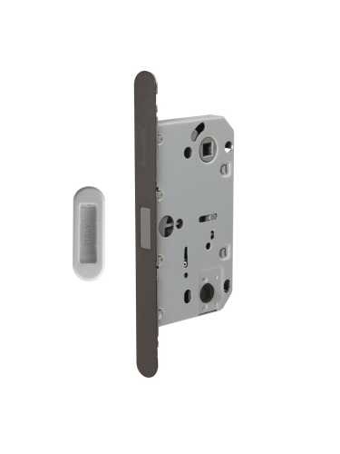Замок дверной магнитный Armadillo (Армадилло) WC с ответной планкой GRAVITY.PRO G01.196.50.96 BPVD вороненый никель