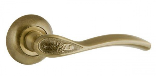 Ручки дверные межкомнатные AJAX SILVA JR ABG-6 зелёная бронза