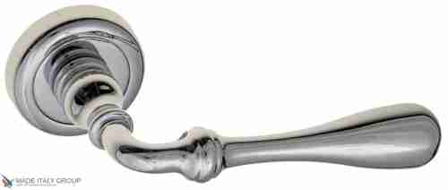 Дверная ручка на круглом основании Fratelli Cattini "RETRO" D1-CR полированный хром